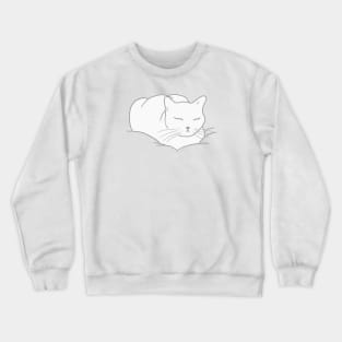 Loaf of Cat - white Crewneck Sweatshirt